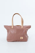 USA Made Rose Pink Leather Handbag