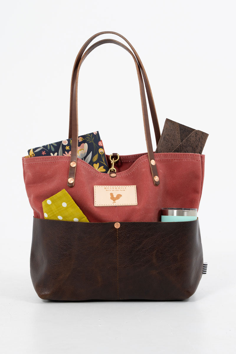 unused beauty&youth別注 25AW Nantucket Waxed Canvas Utility Tote | Red Canvas Tote