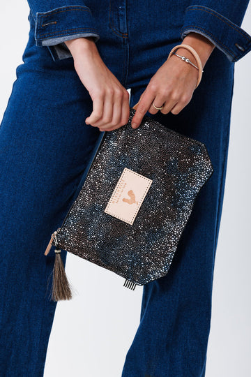 Stingray Leather Wristlet