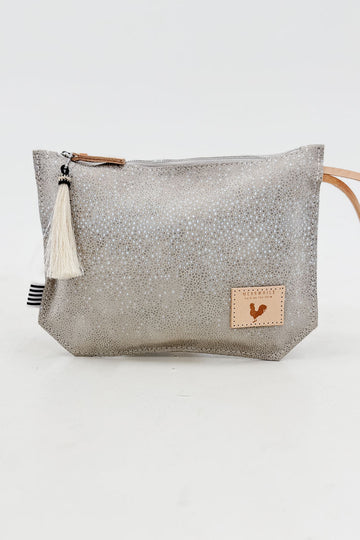 Pearl Stingray Leather Wristlet