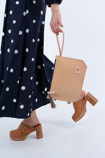 Virginia Leather Wristlet