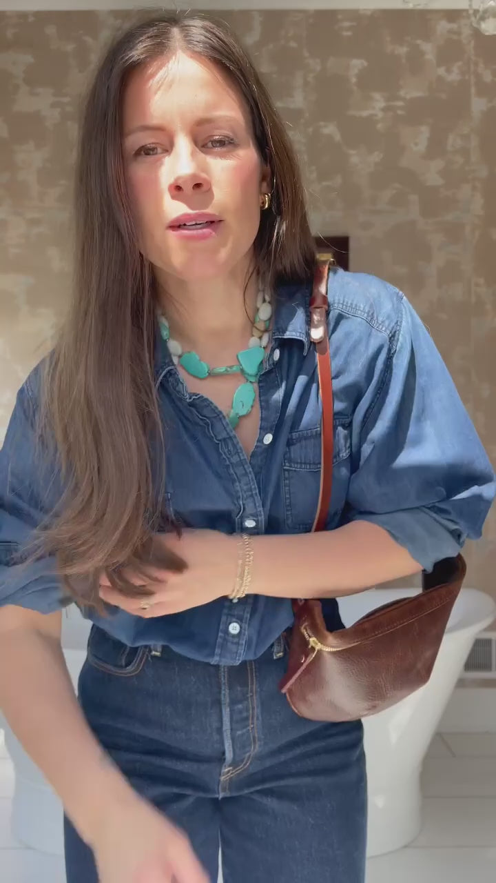 Mocha Tuscan Leather Fanny Bag | Fanny Pack | Belt Bag