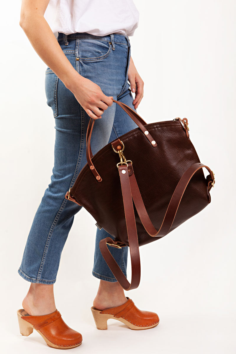 the mocha brown backpack