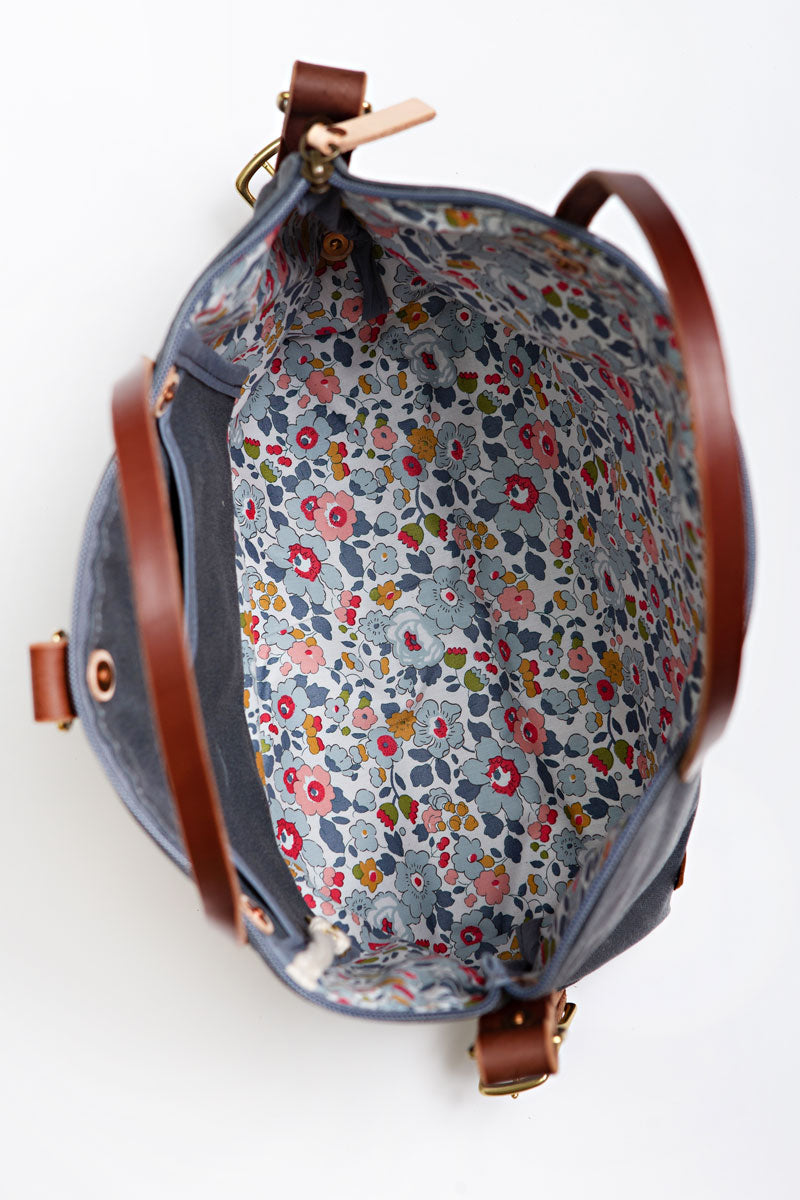 Slate Blue Wax Canvas Backpack 2.0 | Meanwhile Back on the Farm