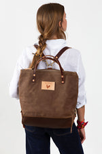 Field Tan Waxed Canvas Original Backpack