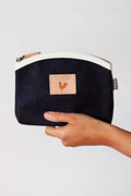 Navy Pouch with Zipper
