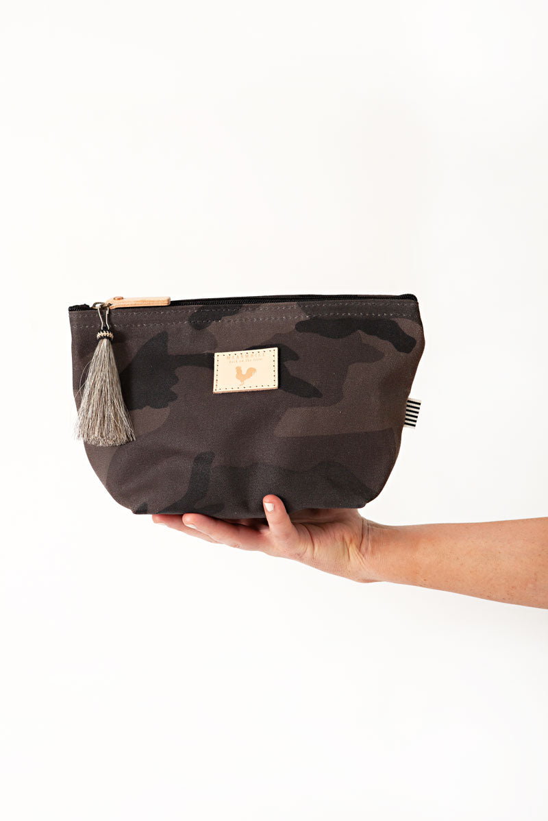 Camo Canvas Pouch with Zipper