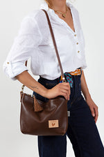 Mocha Tuscan Leather Sling Bag