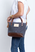 the slate blue small tote